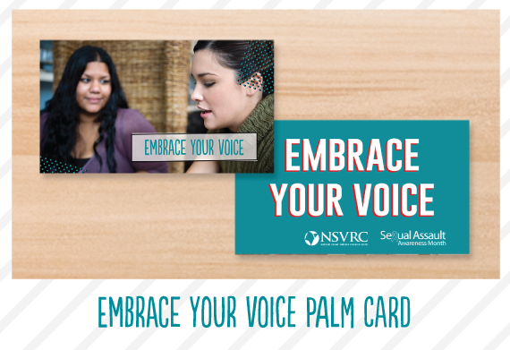 Embrace Your Voice Palm Card