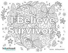 I Believe Survivors Coloring Page