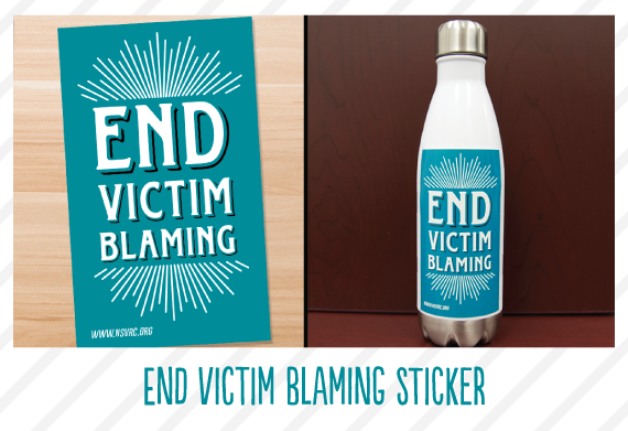 End Victim Blaming Sticker