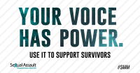 Your Voice Has Power Share Graphic