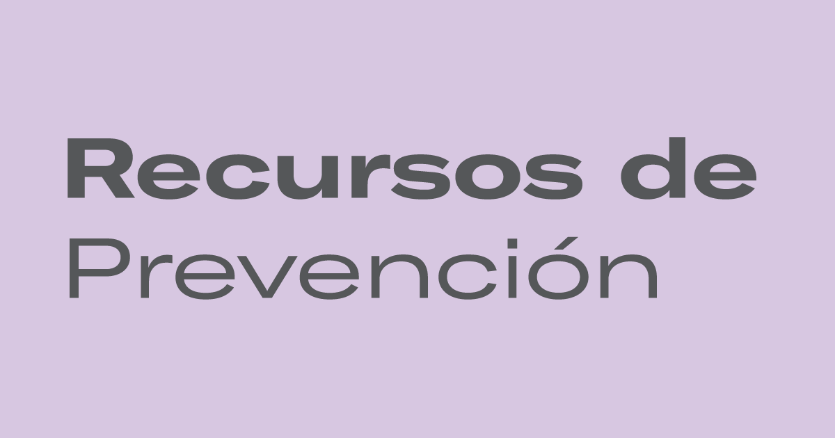 Recursos de Prevención