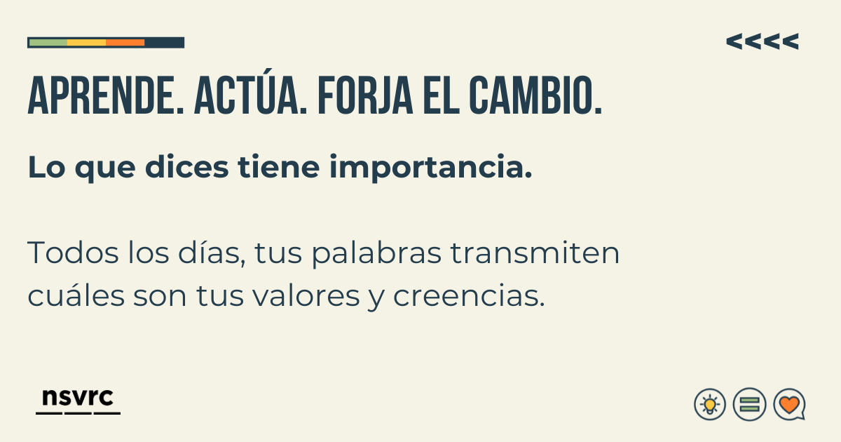 Aprende. Actúa. Forja el cambio.