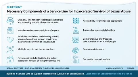 Necessary Components of a service line for incarcerated survivors