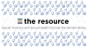 "The Resource: Sexual Violence and Sexual Health Outside the Gender Binary" White background with blue circular sex symbols.