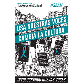 Image of Sexual Assault Awareness Month 2017 Spanish Poster