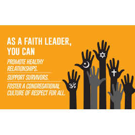 Postcard that says "As a faith leader, you can..."