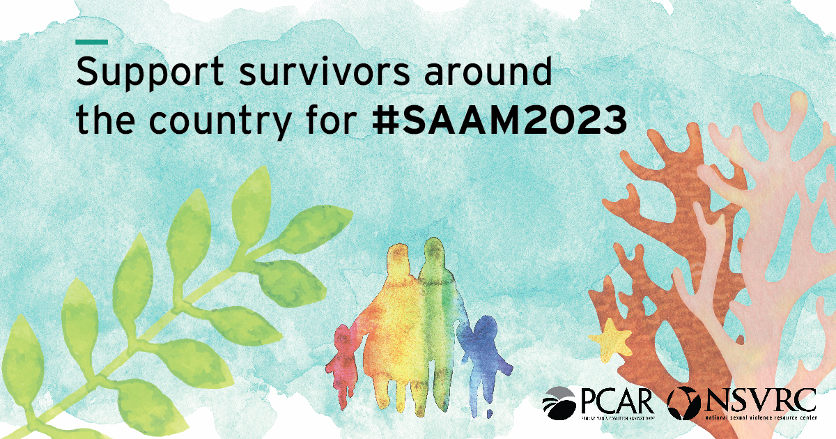 watercolor image coral and greens in background rainbow family and star