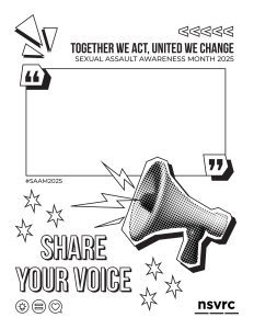 Share Your Voice Coloring Page