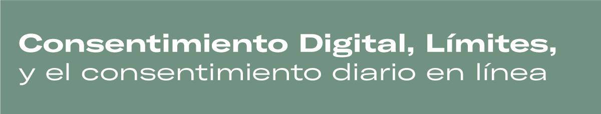 Consentimiento Digital, Límites, y el consentimiento diario en línea
