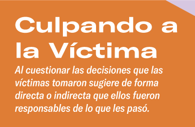 Culpando a la víctima